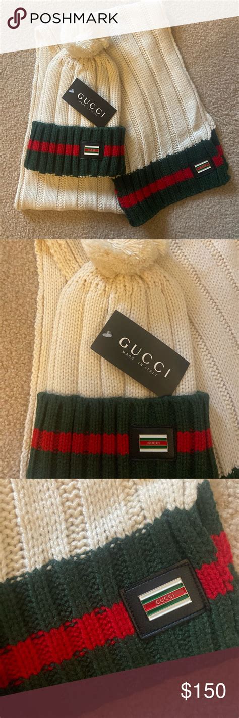 cheap gucci scarf and hat set|gucci scarf real.